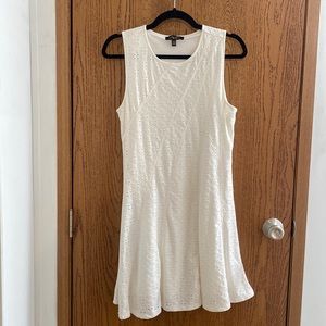 White shirt flower dress